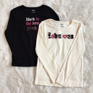 Set of 2 Gymboree Long Sleeve Shirts Girls Size 7